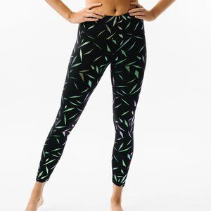 Zyia Active Black Rhombus Mirage Luxe Hi-rise 7/8 24"